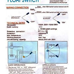 OCEAN STAR TECHNOLOGIES Water Float Switch Sensor for Water Level Controller with 3 Meter Wire image 5