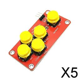 LOOM TREE® 5x1 piece Analog Button AD Keyboard Electronic Blocks Simulate Five-Key Module | Electrical & Test Equipment | Electronic Components | Semiconductors & Actives | Development Kits & Boards image 2
