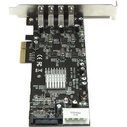 startech StarTech.com 4 Port USB 3.0 PCIe Card w/ 4 Dedicated 5Gbps Channels (USB 3.1 Gen 1) - UASP - SATA / LP4 Power - PCI Express Adapter Card (PEXUSB3S44V) image 3