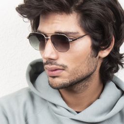 Ted Smith Lens & Aviator Sunglasses with UV Protected Lens MIKE_C4-15