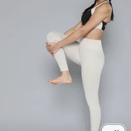 HRX by Hrithik Roshan Women Striped Seamless Rapid-Dry Yoga Tights-picture-20