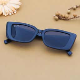 Ted Smith Unisex Grey UV Protected Rectangle Sunglasses TS-ICATCHY-29