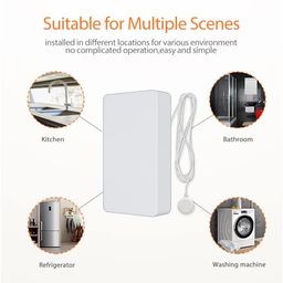 protium Zigbee 3.0 Water Leakage Alarm Water Leak Sensor Detector Flood Alert Overflow Security Alarm System Works With Apple HomeKit image 3