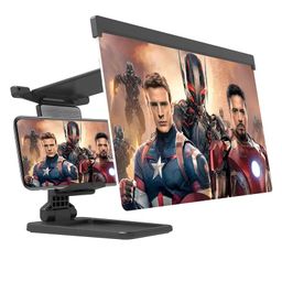 Drumstone (Special 𝟭𝟱 𝗬𝗲𝗮𝗿𝘀 𝗪𝗮𝗿𝗿𝗮𝗻𝘁𝘆) Screen Magnifier F-12 (12-Inches) - High Definition Mobile Screen Expander with Eye Protection & Adjustable Viewing Angles image 1