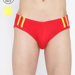 La Intimo Pack Of 2 Men Mid-Rise Anti-Bacterial Basic Briefs LIBR060B-picture-11