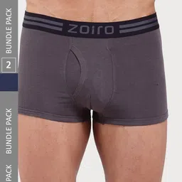 Zoiro Pack Of 2 Logo Printed Detail Trunks-picture-49