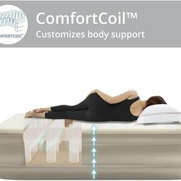 ZORVY Portable Air Mattress with Built-in Pump | Double Layer Inflatable Bed for Home, Camping & Guest Use | Ultra-Comfortable Waterproof Airbed with Carry Bag,(Pcs-1). image 4