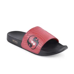 Campus Men Red & Black Printed Sliders-picture-19