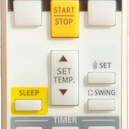 generic Air Conditioner Remote Compatible with O General Split & Window AC Model AC-107C Replacement Remote Control 1 Year Warranty Easy Setup & Durable Design (White) image 1