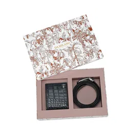 Da Milano Men Textured Leather Belt And Wallet Accessory Gift Set-image-20