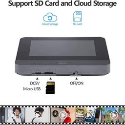 AJUK Wireless WiFi Smart Video Doorbell with Display Screen| Mobile App Control | Intruder Motion Alarm System | 1080P FHD Camera | 2-Way Talk image 5