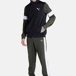Puma Men Black & White Printed Mid-Rise CR Tracksuit III-picture-47