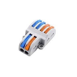PCT-SPL-42 0.08-2.5mm 4:2 Pole Wire Connector Terminal Block with Spring Lock Lever for Cable Connection image 2
