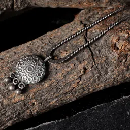 Veni Silver-Plated Oxidised Hair Bun Pin-10