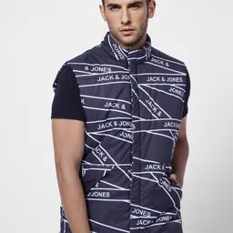Jack & Jones Men Mock Collar Tailored Jacket-picture-30