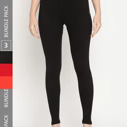 TAG 7 Pack Of 3 Cotton Ankle-Length Leggings-image-7