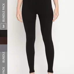 TAG 7 Pack Of 3 Ankle Length Leggings-image-90