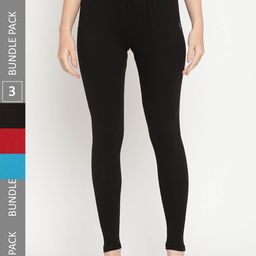 TAG 7 Pack Of 3 Ankle Length Leggings-image-100