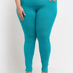 TAG 7 PLUS Women Plus-Size Cotton Ankle-Length Leggings-image-97