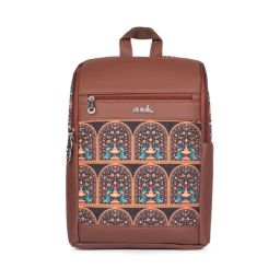 Zouk Royal Indian Peacock Motif Amalia Backpack-picture-31