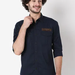 Mufti Plus Size Men Classic Slim Fit Cotton Casual Shirt-image-19
