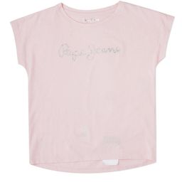 Pepe Jeans Girls Typography Embellished Extended Sleeves Pure Cotton T-shirt-image-26