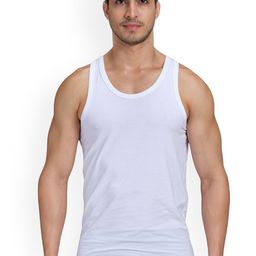 VStar Men Round Neck Sleeveless Vest - CB 03-WHITE-image-8