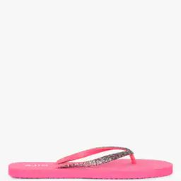 Thong-Style Flip-Flops with Glitter Straps-image-86