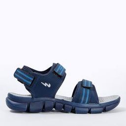 Panelled Sandals with Velcro Fastening-image-58