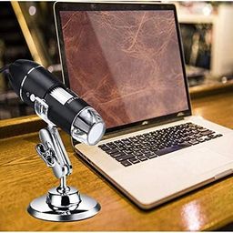 rees52 USB Digital Microscope Camera, Handheld HD Inspection Camera 50x-1600x Magnification with Adjustable Stand, 8 LED Lights, Portable Microscopes Compatible with iOS & Android Devices（Black） image 4