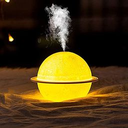 jiya enterprise 2 In 1 Moon Lamp Cool Mist Humidifiers Essential Oil Diffuser Aroma Air Humidifier With Led Night Light Colorful Change For Car, Office, Babies, Humidifiers For Home, 200 milliliter image 1