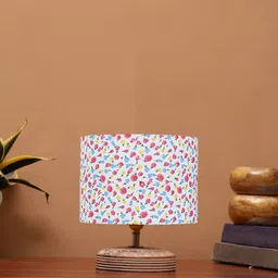 Devansh White Wooden Table Lamps-37