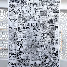 COMICSENSE White & Black Anime Manga Printed Tapestry-picture-43