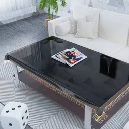 TANLOOMS Transparent Waterproof 2-Seater Table Cover-29