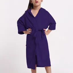 Creeva Melodious Kids Front Pocket Bath Robe-49