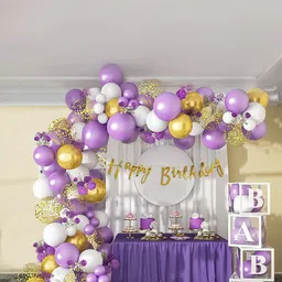 Special You 67-Pcs Purple Birthday Decoration Kit-image-4