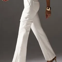 Miss Chase Women Wide Leg High-Rise Light Fade Stretchable Jeans-image-64
