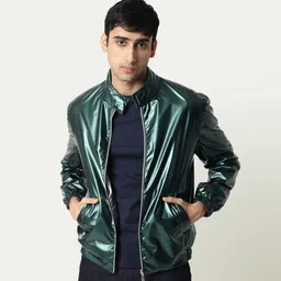 RARE RABBIT Men Adam Tailored Fit Mock Collar Reversible Jacket-image-18