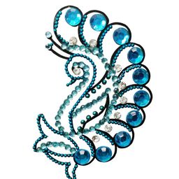 Comet Busters BJ003 Temporary Jewel Handcrafted Tattoo - Blue-image-98