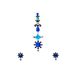 Temporary Body Jewel Blue Bindi-image-17