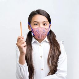 c-cure C-Cure® Non Woven Kids N95 Face Mask With 4 Layer | Ear Loop Design | Added Extra Filter Layer | Protective Face Mask For Boys & Girls Up to 14 Years (Multicolour, Pack of 50) image 5