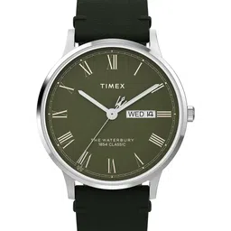 Timex Waterbury Men Dial & Leather Straps Round Analogue Watch TW2W50500UJ-24