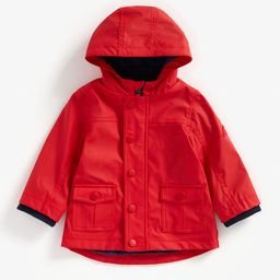 mothercare Boys Red Solid Hooded Tailored Jacket-picture-27