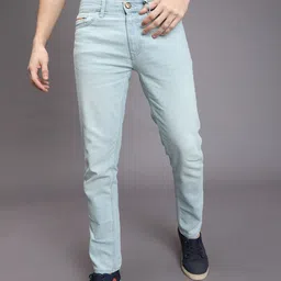 The Indian Garage Co Men Blue Slim Fit Low-Rise Clean Look Stretchable Jeans-picture-5