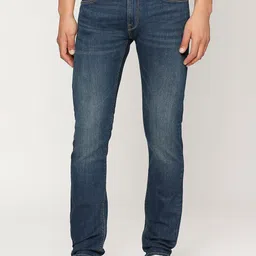 Pepe Jeans Men Blue Slim Fit Highly Distressed Light Fade Stretchable Jeans-picture-30