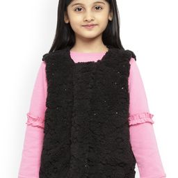 UNDER FOURTEEN ONLY Girls Black Sweater Vest-image-17