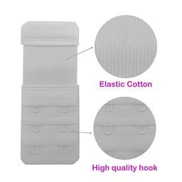 Bra Extender 2 Hook,Stretchy Soft and Comfortable Bra Strap Extender - 2 pcs white image 4