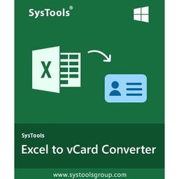 SysTools Excel to vCard Converter (Email Delivery-No CD) image 1