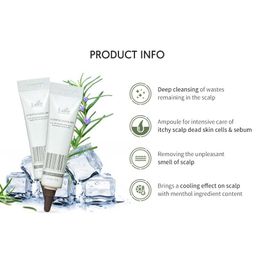 LA'DOR Scalp Scaling Spa Ampoule - Korean Treatment for Flaky, Greasy & Dandruff Scalp-Prone Scalp (Menthol & Tea Tree)-Soothing, Shining, Cooling Sensation & Moisturized image 5
