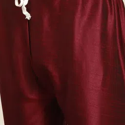 SOJANYA Men Woven Design Kurta with Churidar with Nehru Jacket image 4